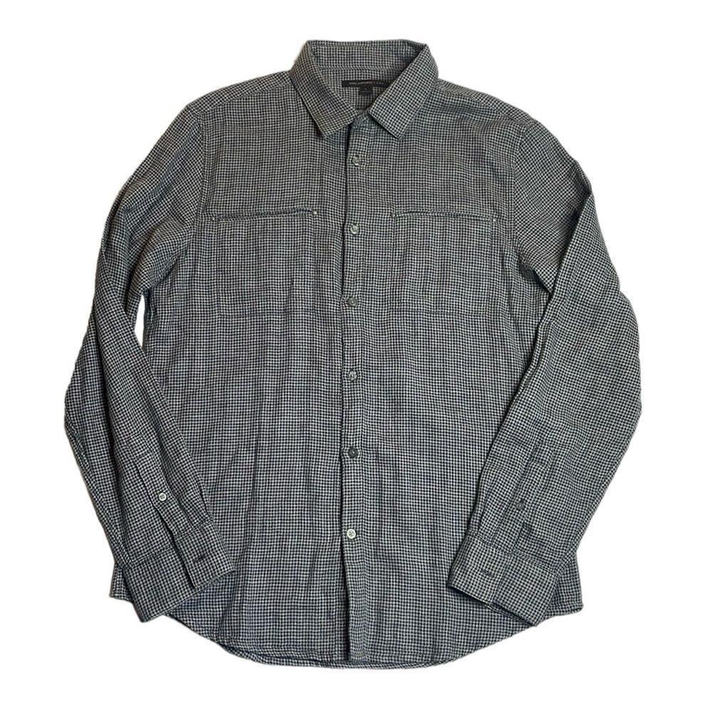 J. McLaughlin great and black checkered sport shirt flannel Large